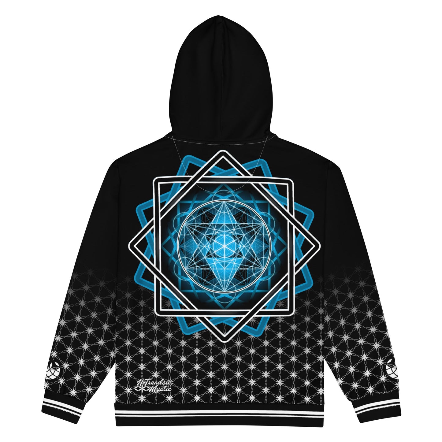 Mystic Melchizedek Hoodie - Merkaba Sigil & Portal | Sacred Geometry Unisex Zip Hoodie