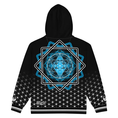 Mystic Melchizedek Hoodie - Merkaba Sigil & Portal | Sacred Geometry Unisex Zip Hoodie