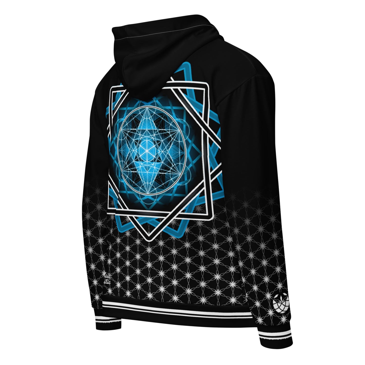 Mystic Melchizedek Hoodie - Merkaba Sigil & Portal | Sacred Geometry Unisex Zip Hoodie