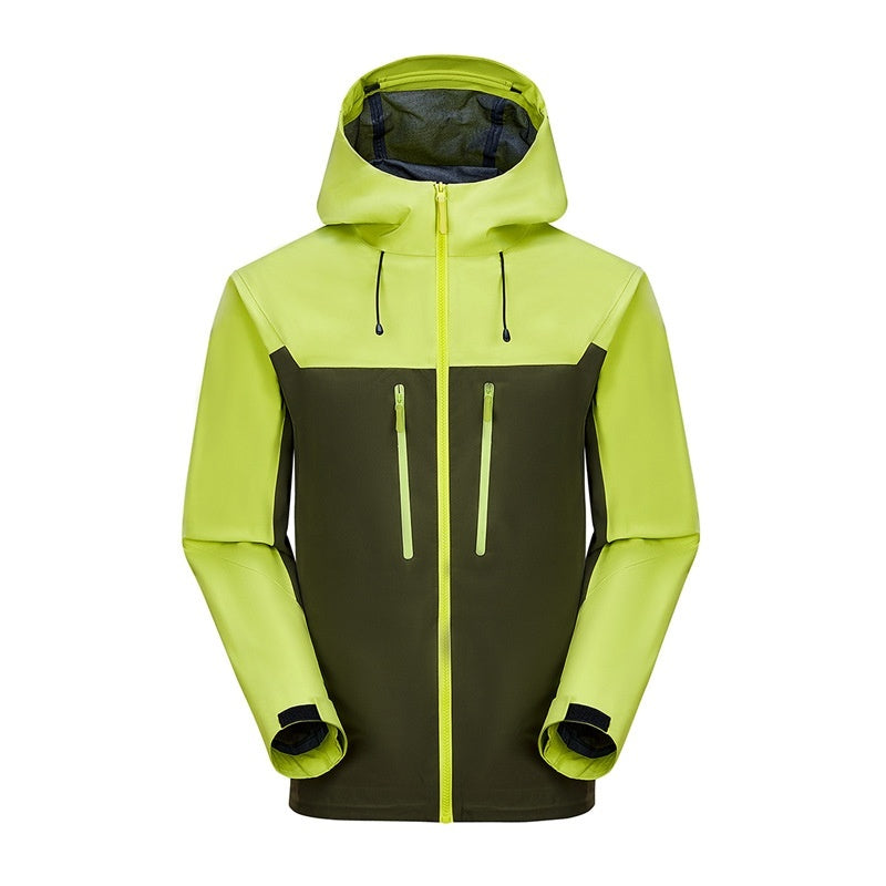 Men's And Women's Same Hard Shell Waterproof Single Layer Jacket Hiking
