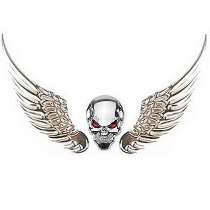 Car Stickers Metal 3D Double-sided Tape Stick 1 Pair Gold Sliver Wing Decals Decorations Emblem Logo Badge Bumper Trunk Tailgate Window Angel Wings Emblem 3D Metal Car Auto Symbol Motorcycle Car Styling Tools Accessories