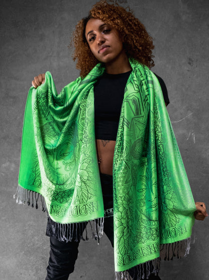 WOUNDS TO WISDOM ✦  UV Gradient Festival Shawl