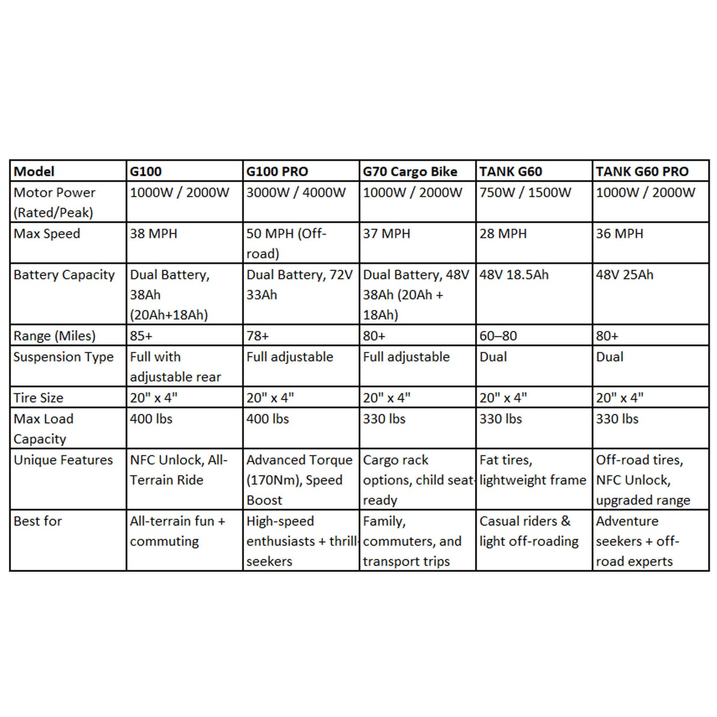 HappyRun G100 (G100 Pro) Long Distance Electric Fat Tire Bike Motorcycle (SAK95715)