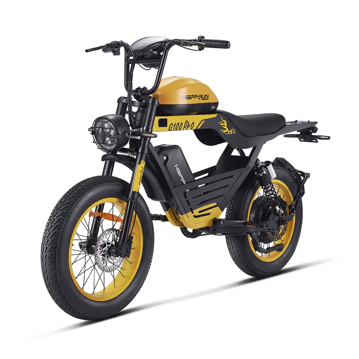 HappyRun G100 (G100 Pro) Long Distance Electric Fat Tire Bike Motorcycle (SAK95715)