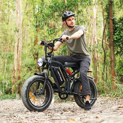 HappyRun Tank G60 Electric Off-Road Fat Tire Moped Bike (SAK48732)