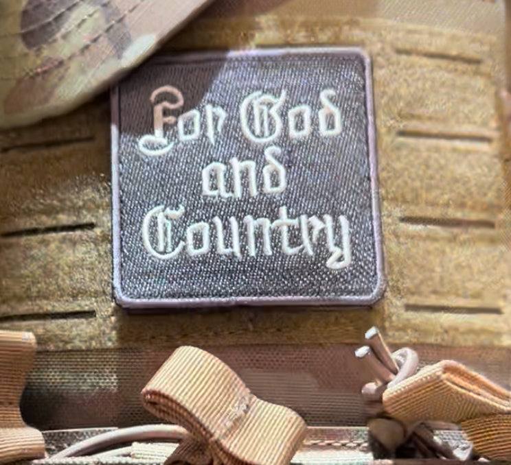 For God and Country Patch