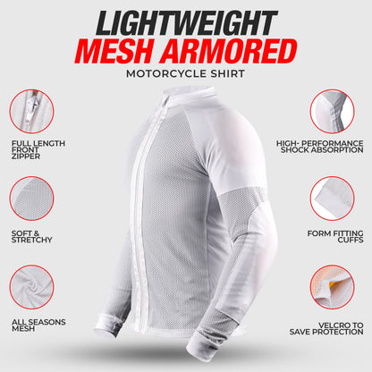 JAG Mesh Motorcycle Shirt | CE Certified Protection