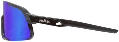 Hulk® HK4 Series Black Frame Safety Glasses Polarized Blue Diamond Mirror Lens MAX3® Scratch Resistant Coated