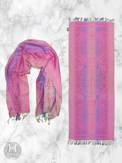 PINK AMETHYST DHARMA ✦ Festival Shawl