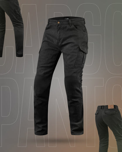 JAG Motorcycle Cargo Pants – Slim Fit Armored Cargo Jeans with CE Approved Armors