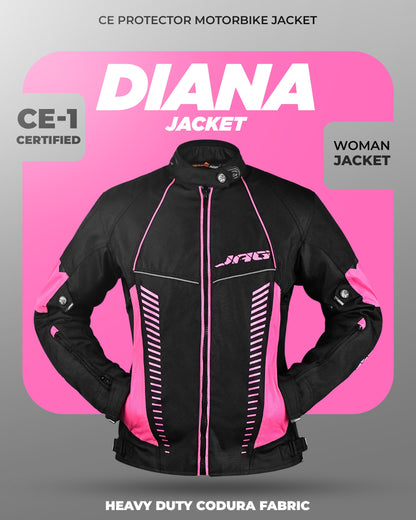Diana Women's Motorcycle Jacket (Pink)