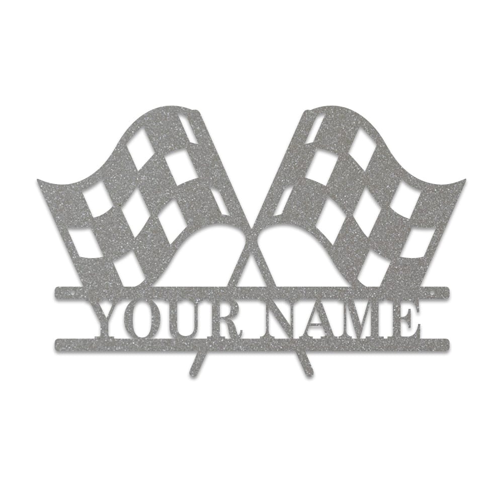 Racing Checkered Flag Monogram