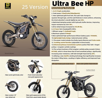 2025 Pre- order Surron Ultra Bee - 21Kw