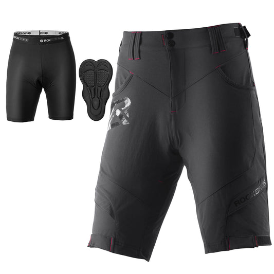 Men's MTB Shorts with Detachable 4D Padded Liner