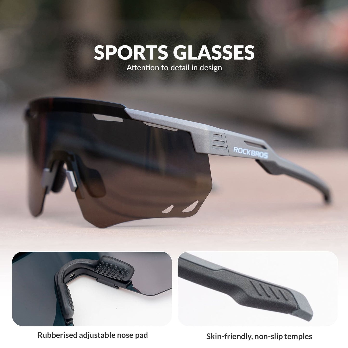 Polarized Windproof Cycling Glasses