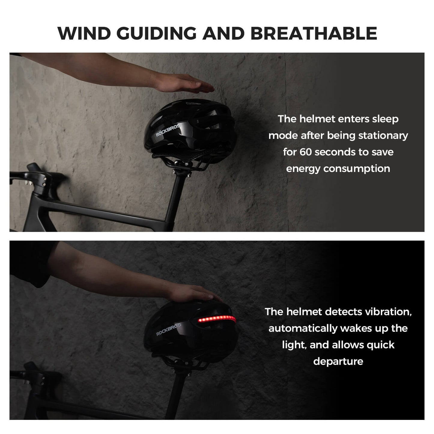 Smart Bike Helmet with Remote-Controlled Warning Lights