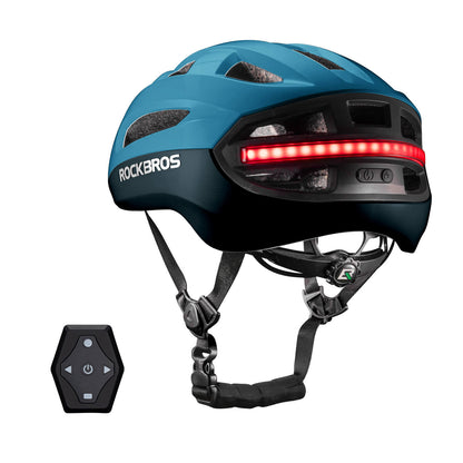Smart Bike Helmet with Remote-Controlled Warning Lights