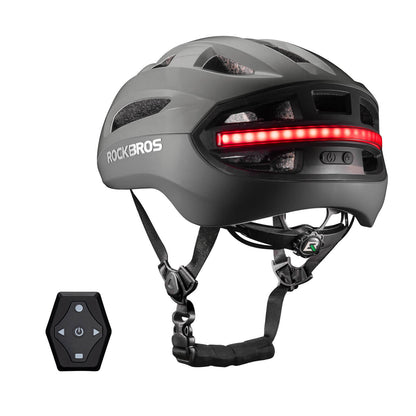 Smart Bike Helmet with Remote-Controlled Warning Lights