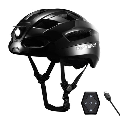 Smart Bike Helmet with Remote-Controlled Warning Lights