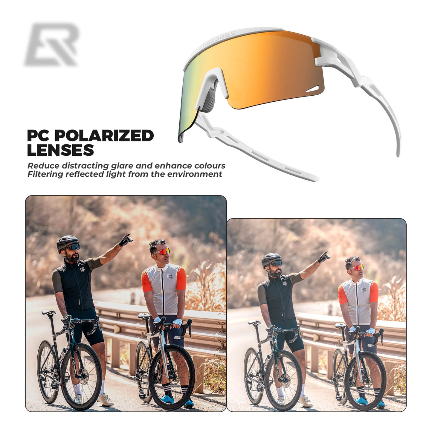 Half Frame Polarized Sports Sunglasses - SP337