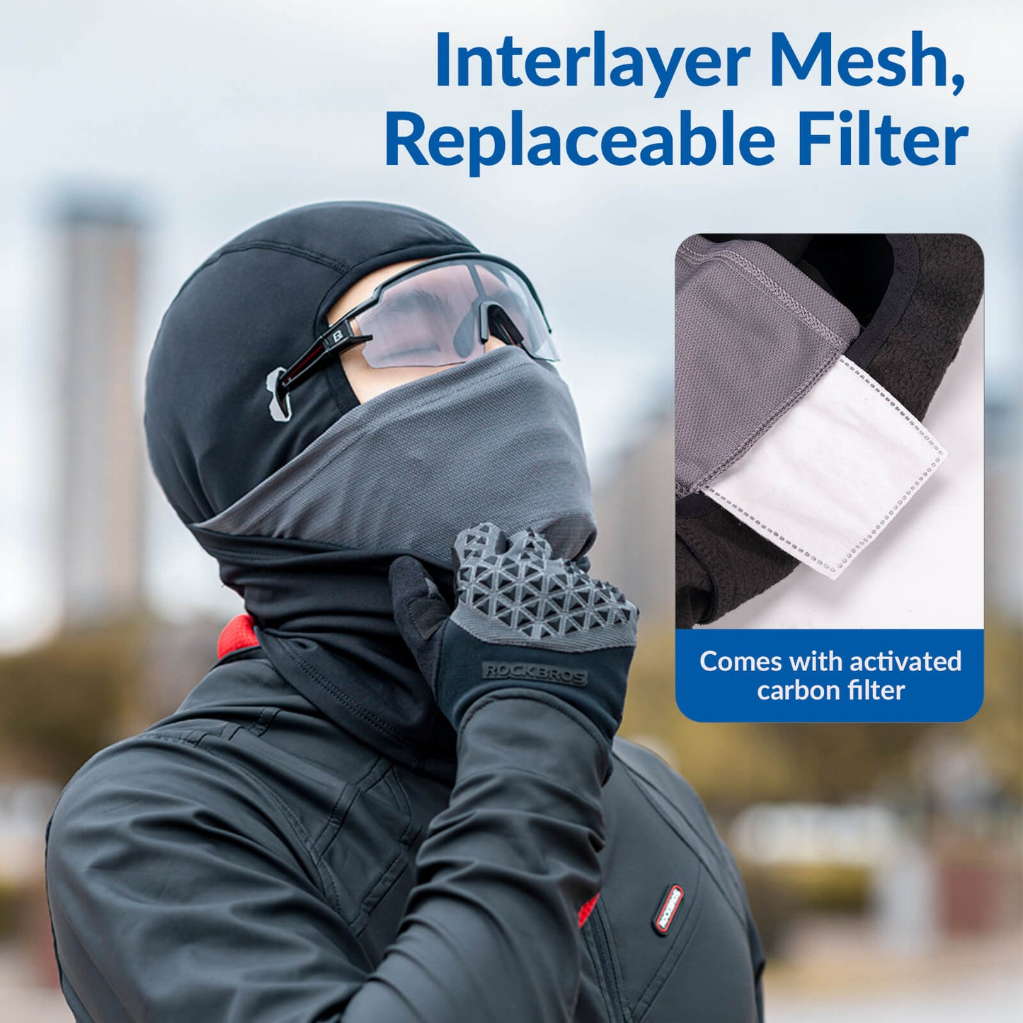 Thermal Ski Balaclava with Glasses Hole