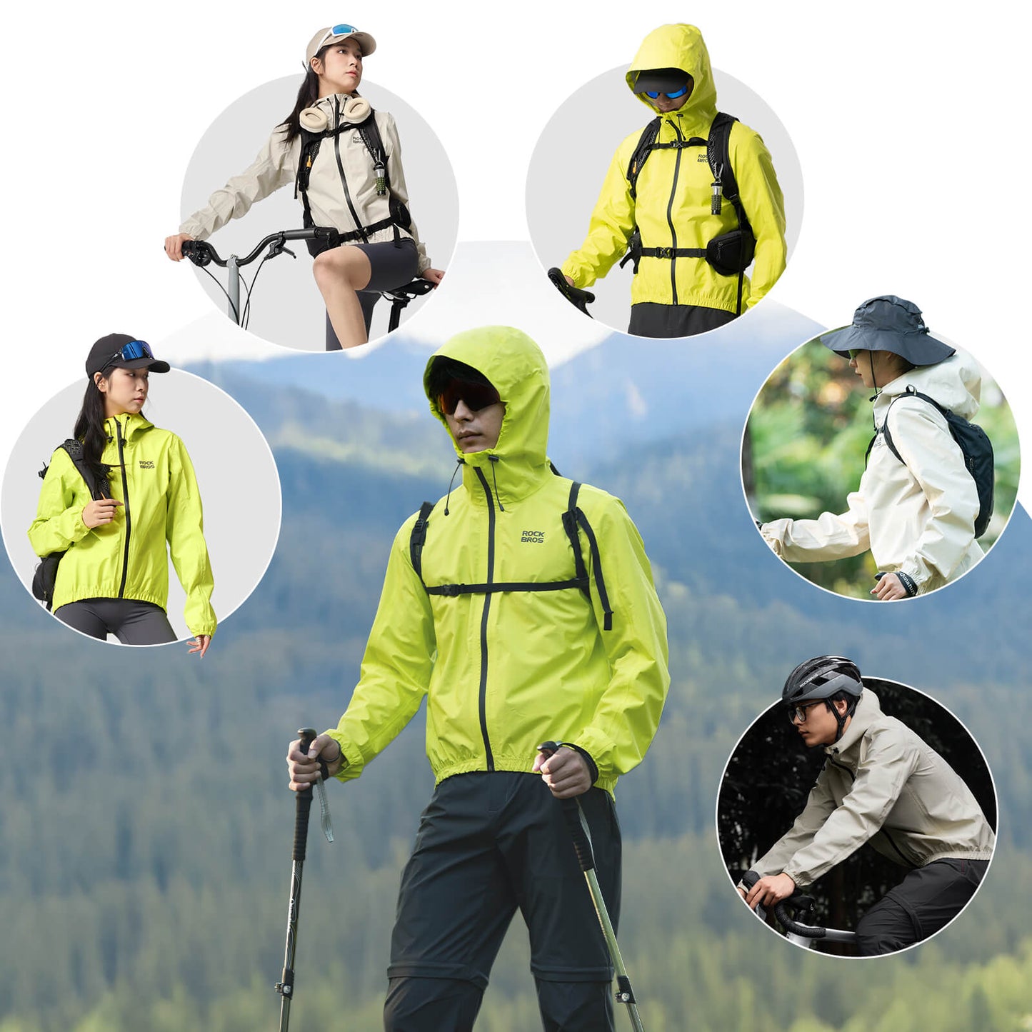 Unisex Waterproof Windproof Cycling Jacket