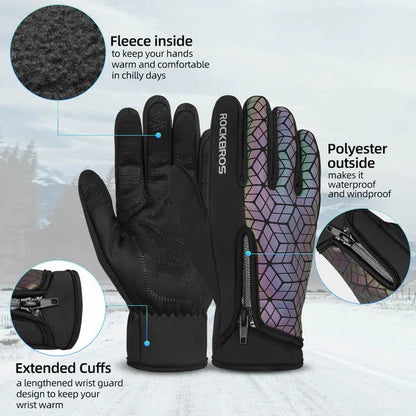 Fleece Full Finger Cycling Gloves