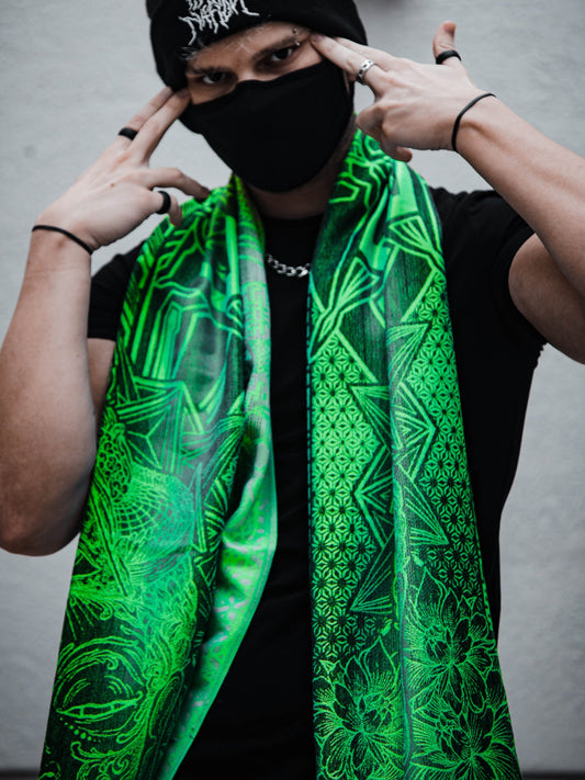 WOUNDS TO WISDOM ✦  UV Gradient Festival Shawl